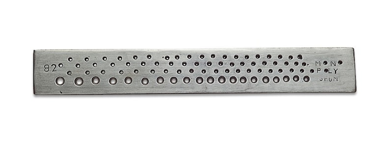 Metal Drawplate Round 82 Holes 0.12 to 2.5mm image 1