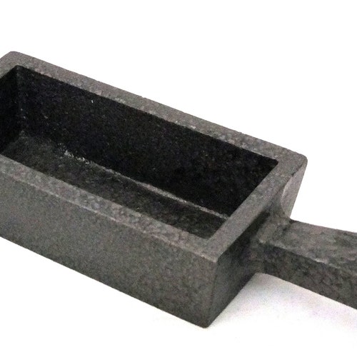 200 Oz Cast Iron Ingot Mold W/ Handle For Gold, Silver, Copper Melting