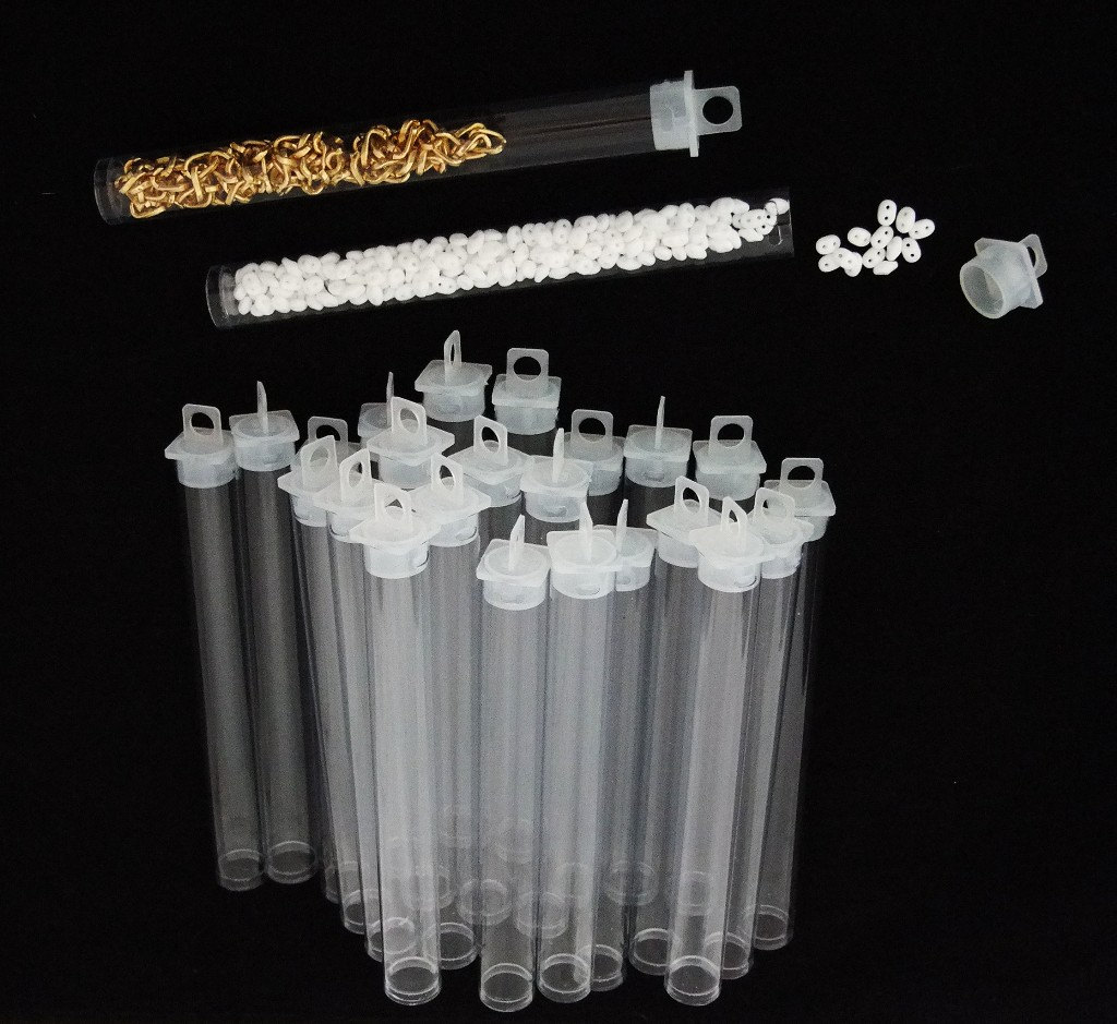 Package of 25 Round Clear Plastic Storage Tubes 5 Etsy