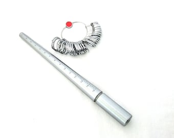 Steel Ring Sizer Mandrel And 36 Piece Finger Sizing Measuring Kit    SALE