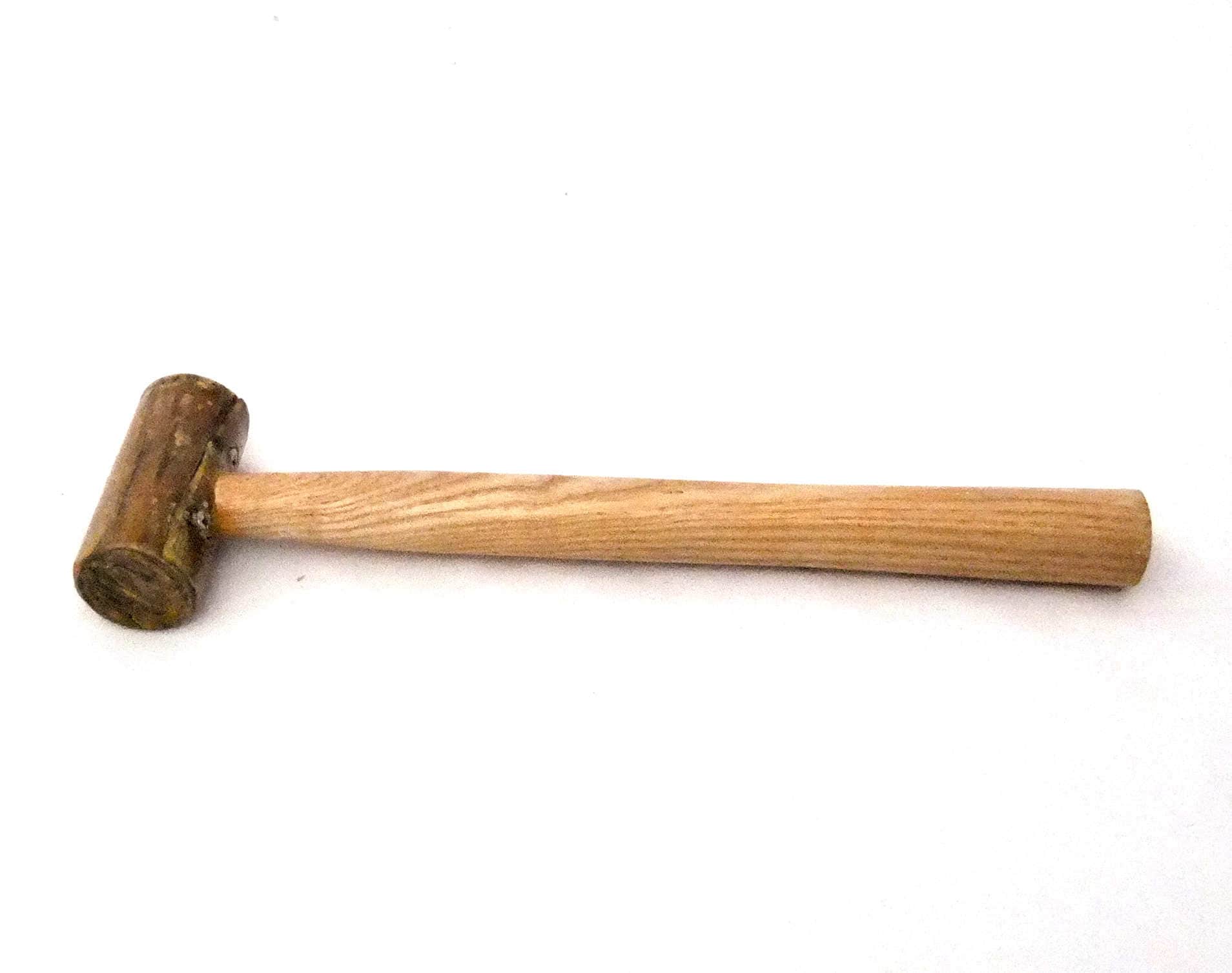 Soft Rawhide Mallet 1-1/4" Diameter Head Natural Rawhide Non-Marring #2 Hammer Soft Rawhide Mallet 1-1/4" Diameter Head Natural Rawhide Non-Marring #2 Hammer
