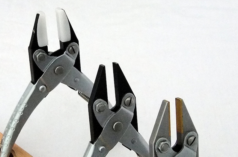 and Steel Flat Jaw Parallel Pliers 3 Pack Brass Nylon