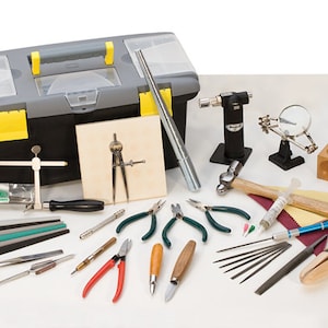 50 Piece Essential Jewelers/Crafters Tool Kit With Carrying Box SALE