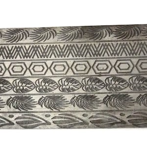 Multi Design Pattern Texture Steel Plate for Press or Rolling Mill 6 x 2.5 Inch, #113