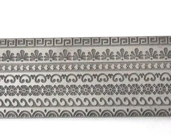 Pattern Texture Plate for Press or Rolling Mill 6 x 2.5 Inch, #3