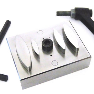Cortador de disco de 4 punzones, ideal para anillos ajustables con palanca