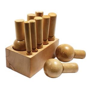 Jumbo 11 Piece Hardwood Dapping Set 17mm to 65mm  SALE
