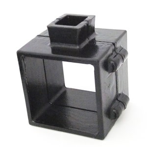 XL Deep Cast Iron 2-Piece Flask Mold Frame for Sand Casting Jewelry Making 4"x4"