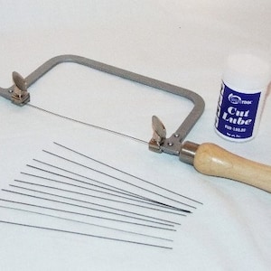 Jewelers Or Crafters Saw Kit With Twelve Blades And Cutting Lube