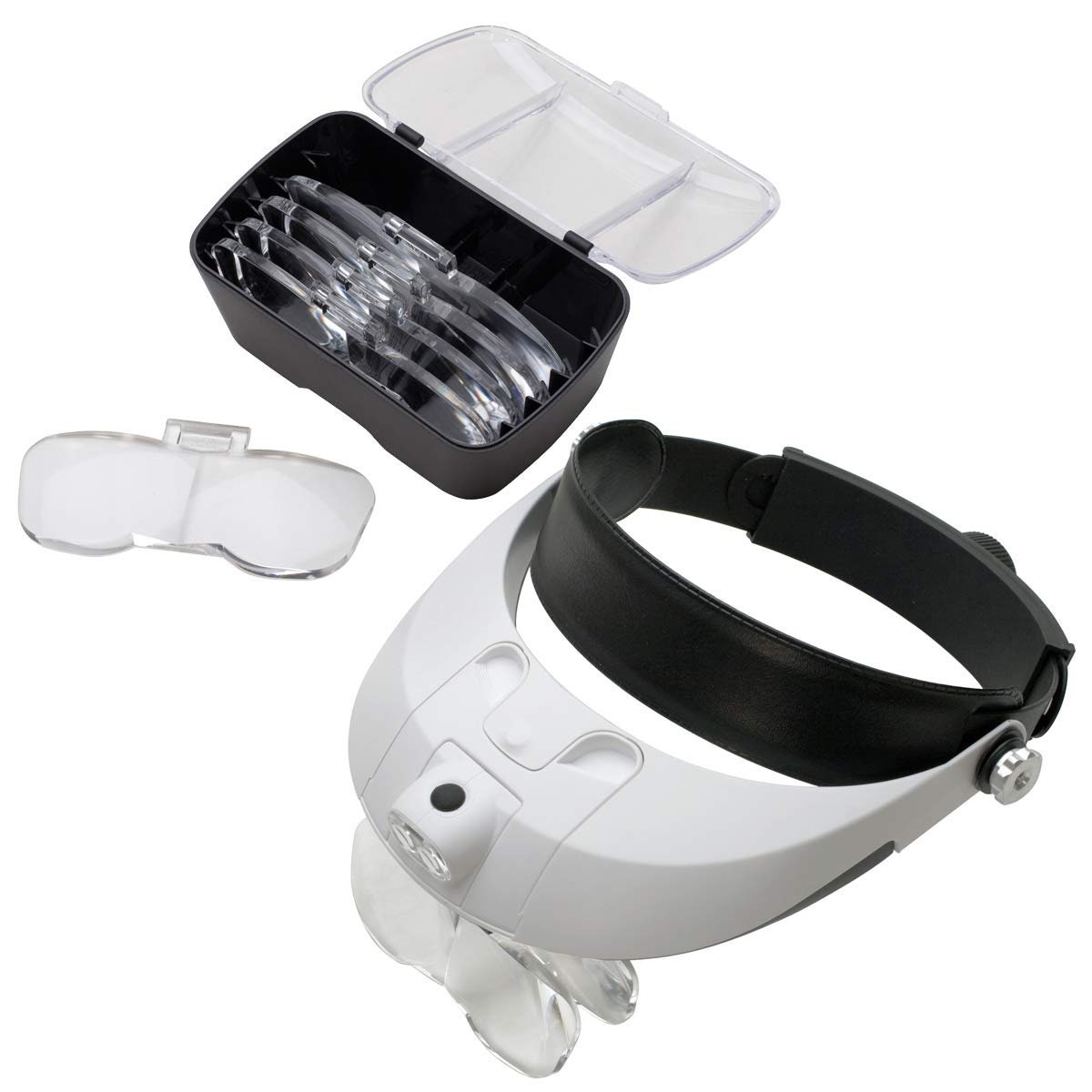 Headband Magnifier With Light and Five Lenses Euro 