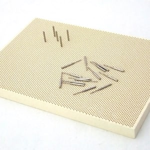 Large Sized Honeycomb Ceramic Soldering Block With Metal Pins