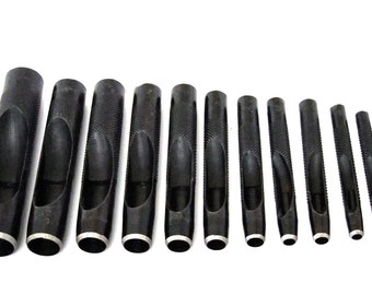12 Piece Multipurpose Hole Punch Set Sizes 1/8" to 3/4"   SALE