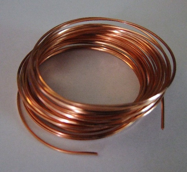21 Ga Square Copper Pro Craft Wire 7 Yards Etsy