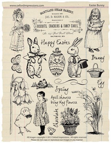 Easter Bunny Rubber Stamp Collection