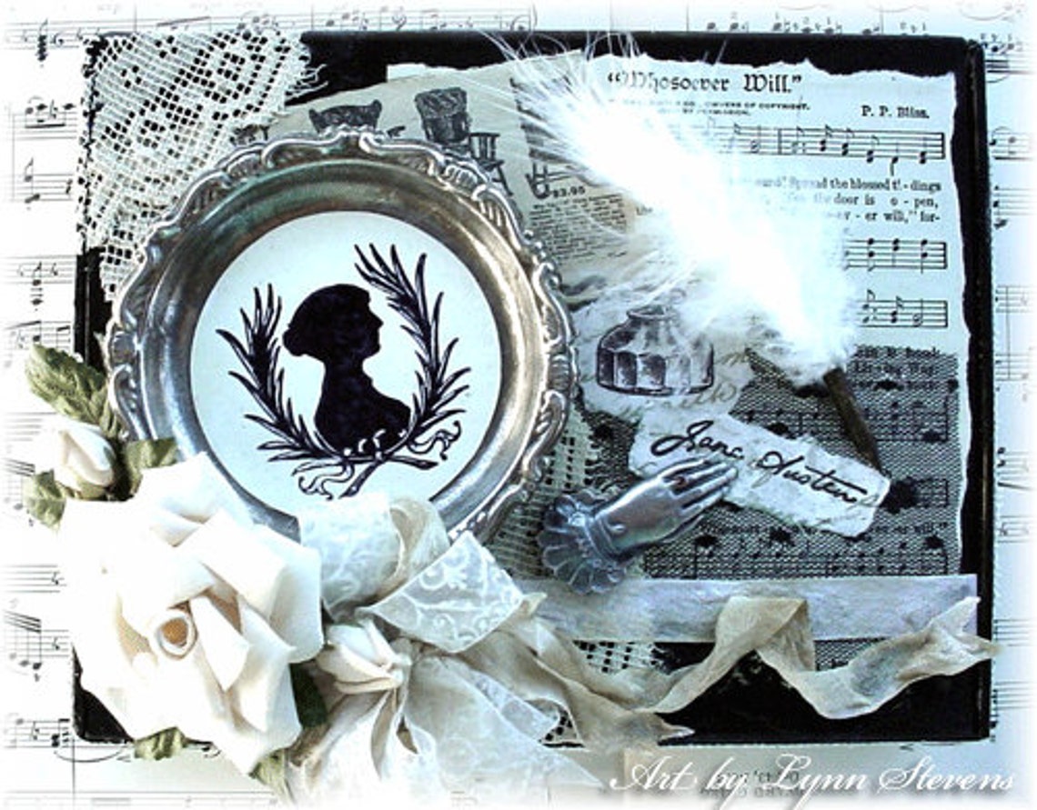 Jane Austen Rubber Stamp Collection Etsy