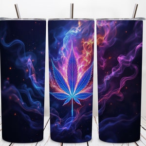 Marijuana Leaf Tumbler Wrap, 20oz Skinny Tumbler Sublimation Straight Design, Marijuana Tumbler Wrap PNG, Instant Digital Download