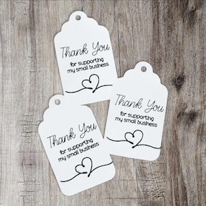 Merci de soutenir mes tags de petite entreprise