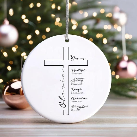 You Are Beautiful Christian Ornament – Uplifting Inspirational Holiday Decoration, Perfect Faith Gift to Celebrate God’s Love and Spread