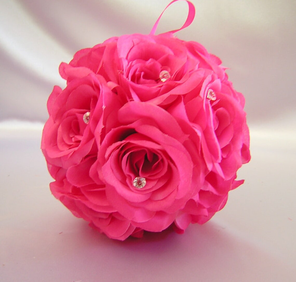 Free Shipping 6 Wedding Kissing Balls Pomander Pew Decorations | Etsy