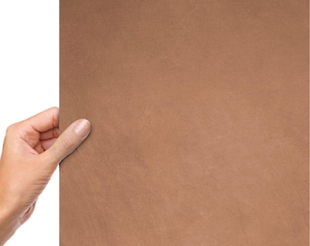 Thick Tooling Leather Sheet - Full Grain Oil Tan Cowhide Leather Sheets for Crafts Sewing