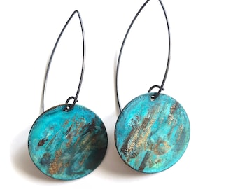 Lido Patina Circle Dangle Earrings