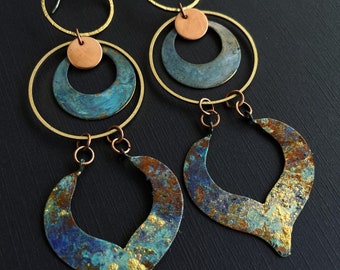 Gaia Artemis Patina Earrings E2114