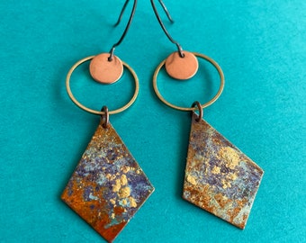 Adonis Artemis Patina Earrings E2115