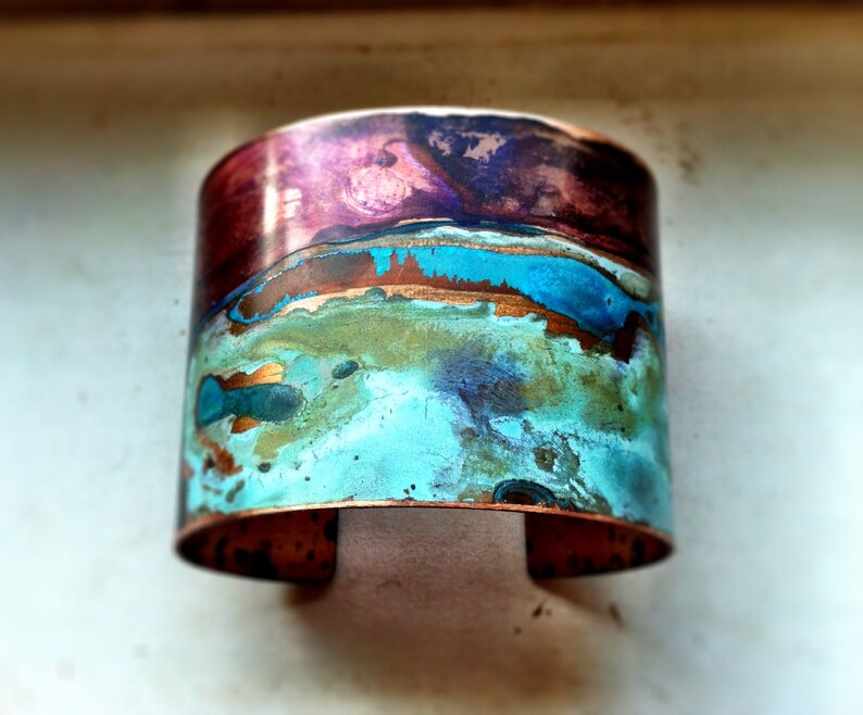purple patina copper purple patina copper