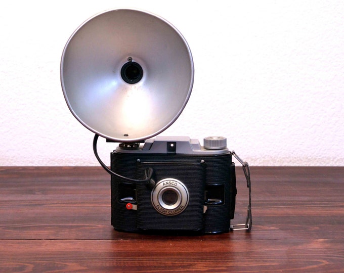 Vintage Ansco Flash Clipper Camera With Original Leather Case Etsy