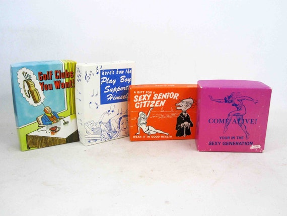 1970's Boxed Gag Gifts. Set of 4. Vintage Dirty Joke | Etsy