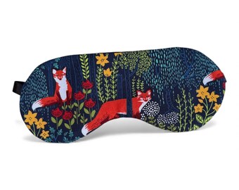 ENCHANTED FOX handcrafted adjustable sleep mask