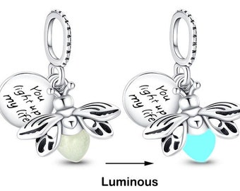  PANDORA Glow-in-the-Dark Firefly Dangle Charm - Compatible  Moments Bracelets - Jewelry for Women - Gift for Women - Made with Sterling  Silver: Clothing, Shoes & Jewelry
