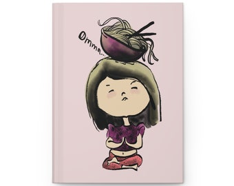 Matte Hardcover Journal for Yoga Enthusiasts Gift for Her