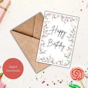 Cartão de aniversário, . Cartão de aniversário, Cartão de aniversário para impressão a5, Cartão de feliz aniversário a5, Cartão de aniversário a5, Cartão de aniversário amigo, Cartão de aniversário
