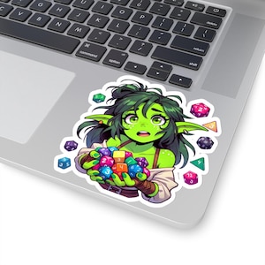 Dice Goblin Sticker: D&D TTRPG Gift
