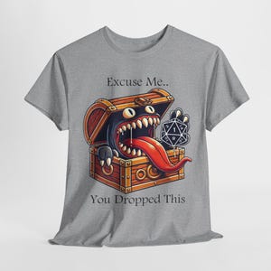 D&D Mimic Tee Dungeons and Dragons D20 Shirt Gaming Gift DnD Monster Tee Fantasy Gaming Shirt for Tabletop Gamers