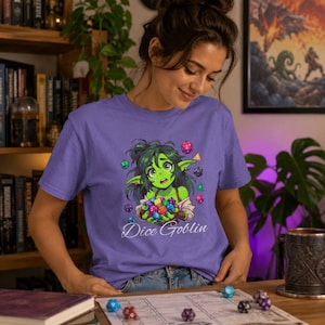 Dice Goblin Graphic Tee: Dungeons and Dragons Unisex T-shirt