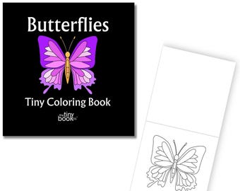 Butterflies Tiny Coloring Book