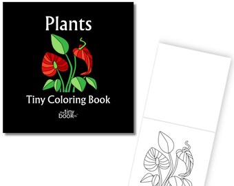 Plants Tiny Coloring Book