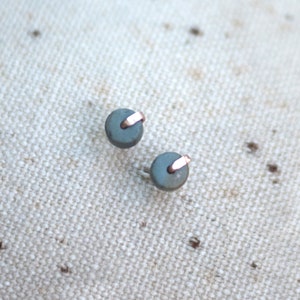 Tiny Sone Earrings, Jasper Stud Earrings Silver and Stone Earrings, Gifts for Her Under 20.  Gold Fill Stud Earrings