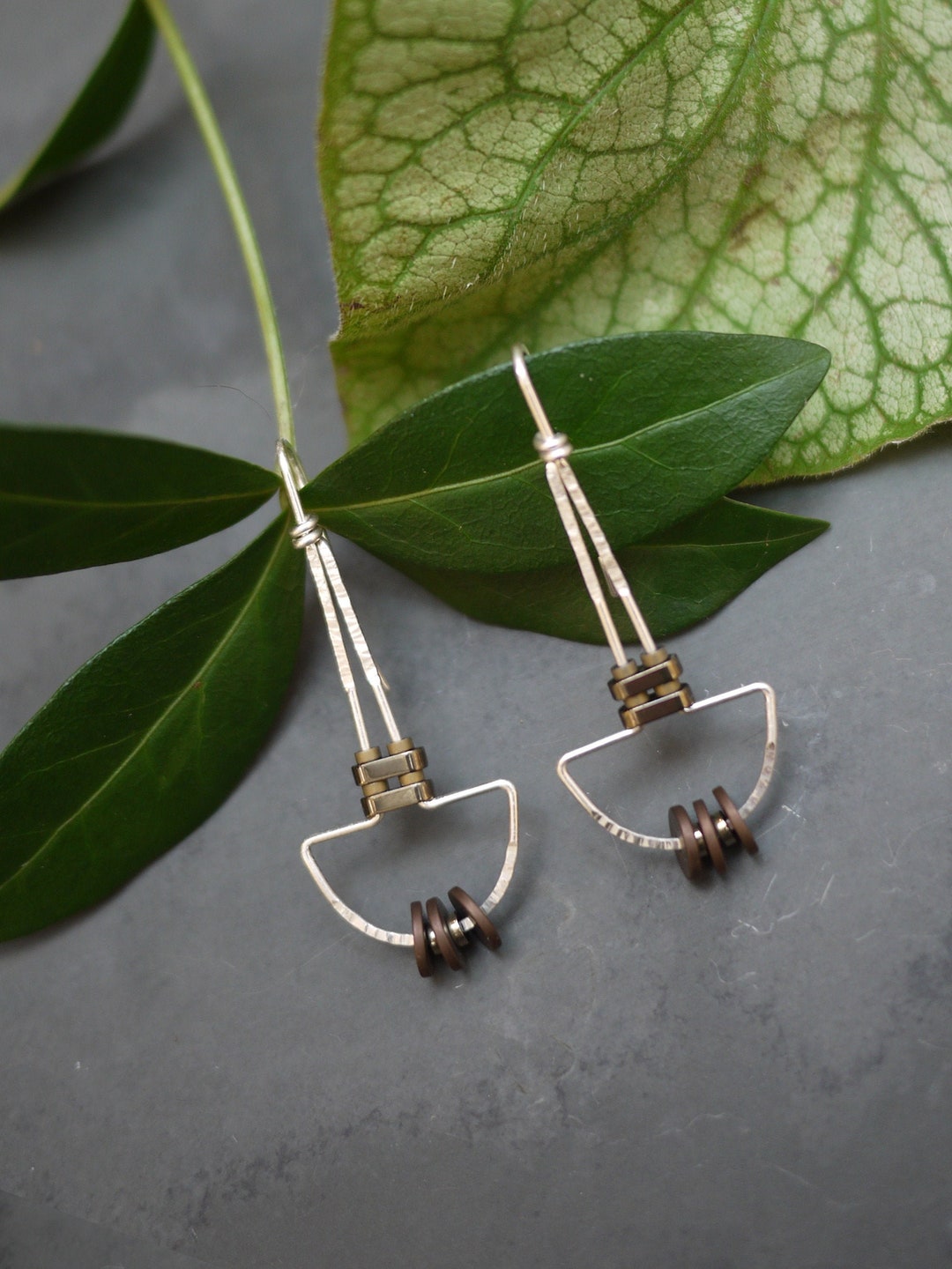 YOURDORA Orecchini A Mezzaluna In Argento 925 Con Opale Bianco – 8x5 Mm, Regalo In Confezione Originale
