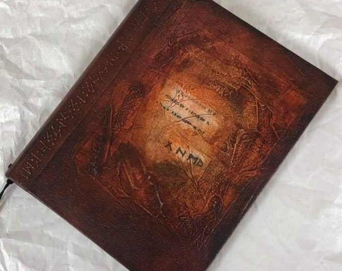 Handmade 9x7 Journal Refillable Brown Rune Original Traveller Notebook Fauxdori