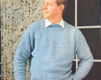 1950s Mens Sweater - Etsy UK