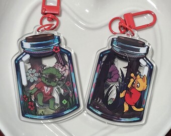 Cult of the Lamb Leshy Shaker Keychain CotL