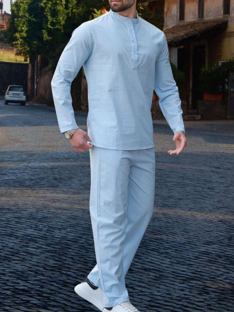 Piece Linen Set Men
