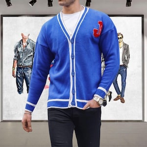 Cozy Cardigan for Men, Vintage Wool Knitwear Cardigan Perfect for Casual Wear, Staylish Men&#39;s Knitwear Cardigan, Mens Wool Cardigan