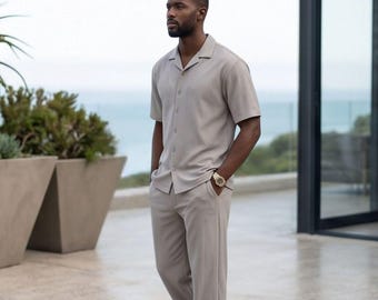 Men's Two-Piece Polo Shirt & Shorts Set: Summer Casual Outfit