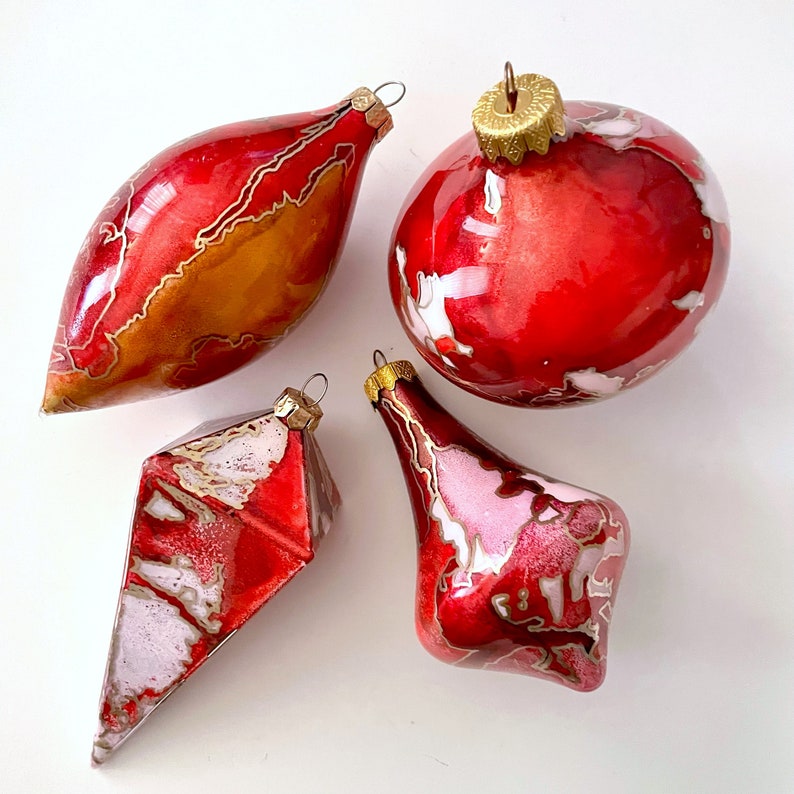 Christmas Ornament Hand Painted, Ready to Ship image 7