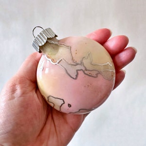Colorful Hand Painted Glass Ornament Ready to Ship image 5