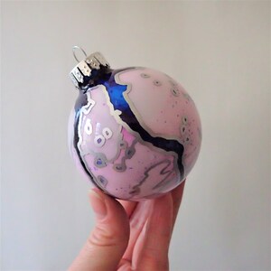 Hand Painted Glass Ornament - Ready to Ship